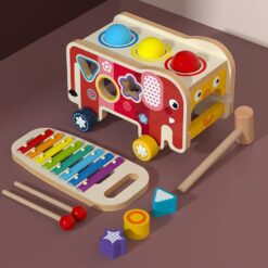 Jucarie educativa tip Montessori, Camion 3 in 1, 3 ani