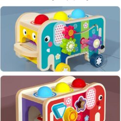 Jucarie educativa tip Montessori, Camion 3 in 1, 3 ani