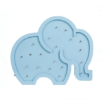 Lampa de veghe din lemn, decorativa cu led, Elefant