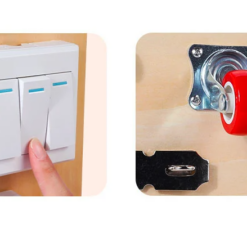 Placa senzoriala cu 11 activitati Montessori, Busy Board