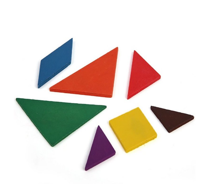 Puzzle educativ 3D Tangram, 7 piese, 18 cm, 3 ani+