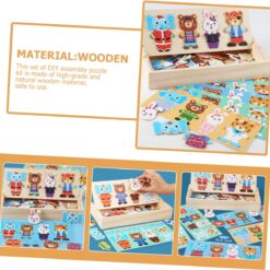 Puzzle educativ-Imbraca Familia Animalelor, 3 ANI