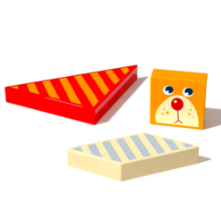 Ce include: 21 piese, forme geometrice de diferite culori si dimensiuni; 36 de sabloane, ilustrate fata-verso, in total 72 provocari; 1 cutie depozitare; Caracteristici: Material: lemn; Dimensiuni ambalaj: 17 x 17 x 4 cm; Varsta recomandata: 3 ani+