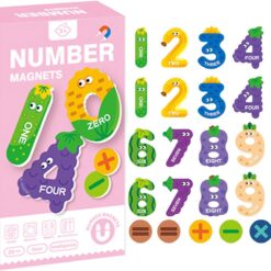 Set 26 litere cifre, magnetice, 3 ani 08