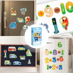 et 26 litere colorate, magnetice, 3 ani 05