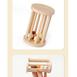 Set 7 instrumente muzicale din lemn pentru copii, 1 an+