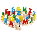 Trenulet din lemn,Alfabet, 26 piese, 3 ani