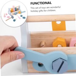 Trusa de scule din lemn, Pastel, 3 ani