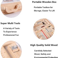 Trusa de scule:tamplarie din lemn, 16 piese, 3 ani 01