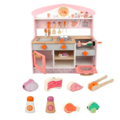 Bucatarie din lemn cu accesorii, 59 cm, 3 ani