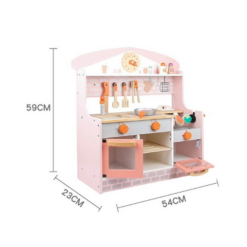 Bucatarie din lemn cu accesorii, 59 cm, 3 ani