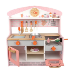 Bucatarie din lemn cu accesorii, 59 cm, 3 ani
