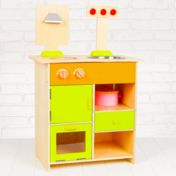 Bucatarie din lemn cu accesorii, 70 cm, 3 ani