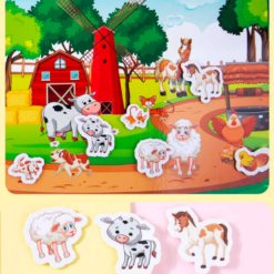 Carte cu stickere reutilizabile, 3 ani+