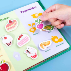 Carte cu stickere reutilizabile, 3 ani+