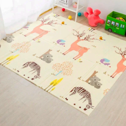 Covor pliabil de joaca, termoizolant cu doua fete 200 x 180 cm, Cerb