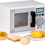 Cuptor cu microunde din lemn cu accesorii, 3 ani