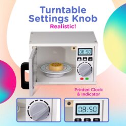 Cuptor cu microunde din lemn cu accesorii, 3 ani