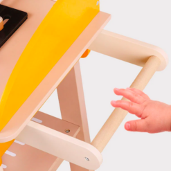 Grătar din lemn pentru copii cu accesorii - Set joc de rol educativ, 3 ani