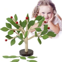 Joc Montessori de construit, Pomul cu mere, 3 ani