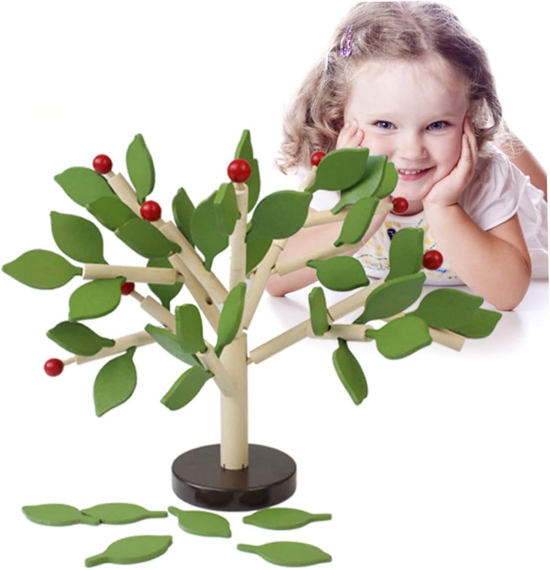 Joc Montessori de construit, Pomul cu mere, 3 ani