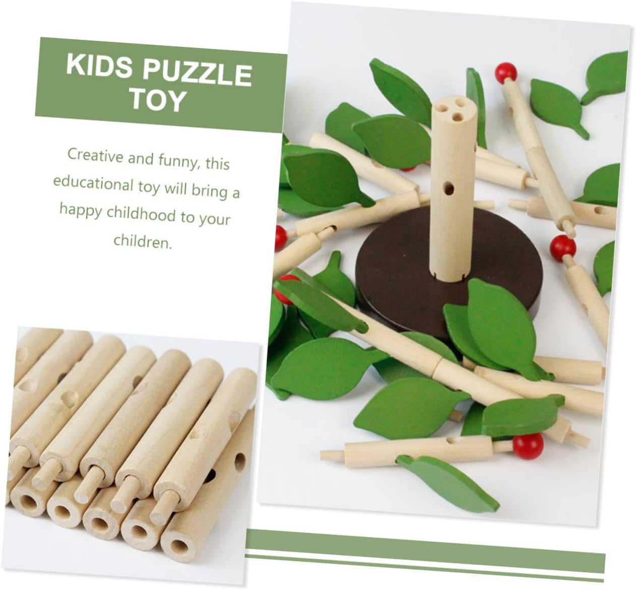 Joc Montessori de construit, Pomul cu mere, 3 ani