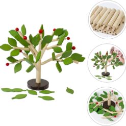 Joc Montessori de construit, Pomul cu mere, 3 ani