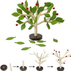 Joc Montessori de construit, Pomul cu mere, 3 ani