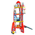 Racheta din lemn pentru copii cu accesorii, Set joc de rol ,  64 cm,3 ani