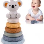 Set cuburi moi pentru bebelusi si turn de sortare, 6 luni+