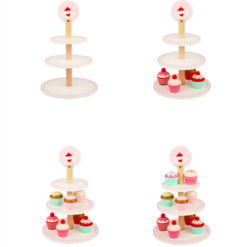 Stand de prajituri din lemn, Briose 10 piese, 3 ani