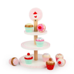 Stand de  prajituri din lemn, Briose 10 piese, 3 ani