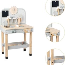 Banc de lucru cu unelte, pentru copii, 77 cm, 3 ani 01