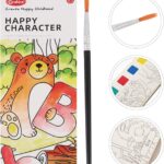 Carte de colorat cu apa portabila, Litere,3 ani