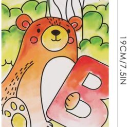 Carte de colorat cu apa portabila, Litere,3 ani