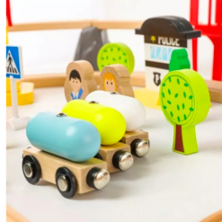 Circuit cu trenulet magnetic, 80 piese, 3 ani+ 01