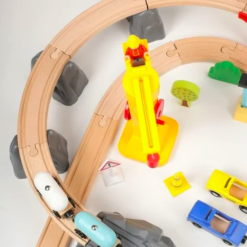 Circuit cu trenulet magnetic, 80 piese, 3 ani+ 01