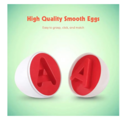 Joc de potrivire litere, forme si culori, Gainusa cu oua, 3 ani