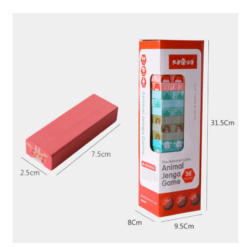 Joc de societate Jenga, 81 piese, Animale, 3 ani+ 03