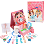 Jucarie educativa - Set Doctor dentist, Roz, 3 ani