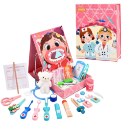 Jucarie educativa - Set Doctor dentist, Roz, 3 ani