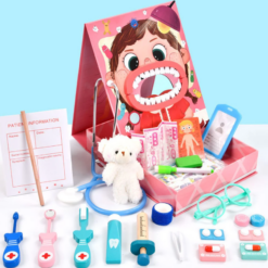 Jucarie educativa - Set Doctor dentist, Roz, 3 ani