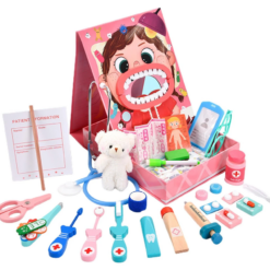 Jucarie educativa - Set Doctor dentist, Roz, 3 ani
