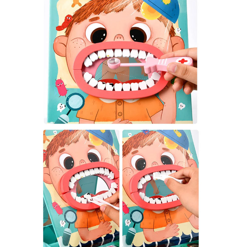 Jucarie educativa - Set Doctor dentist, Roz, 3 ani - imagine 4