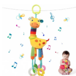 Jucarie senzoriala bebe cu elemente de dentitie si zornaitoare, 0 luni+