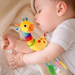 Jucarie senzoriala bebe cu elemente de dentitie si zornaitoare, 0 luni+ 01