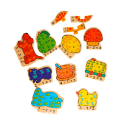 Puzzle eDUCATIV de asociere, Matematica, Scaderea 03