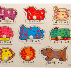 Puzzle eDUCATIV de asociere, Matematica, Scaderea 03