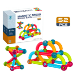 Set de constructie magnetic 3D cu 52 de piese, STEM,  Animale, Onshine, 3 ani
