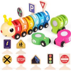 Set educativ cu cifre, Trenulet cu indicatoare, 3 ani 05